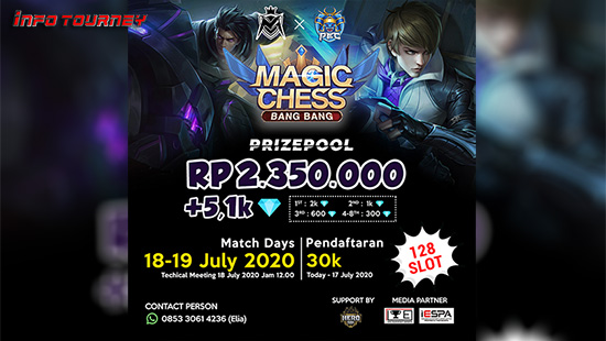 turnamen magic chess magicchess juli 2020 muse x pacitan esports logo