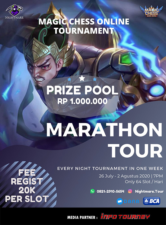 turnamen magic chess magicchess juli 2020 nightmare marathon poster