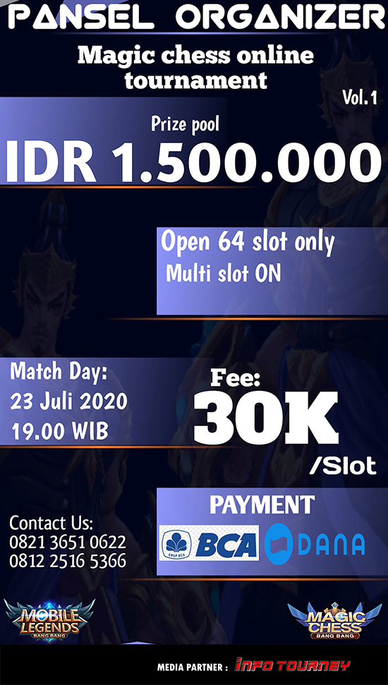 turnamen magic chess magicchess juli 2020 pansel organizer season 1 poster