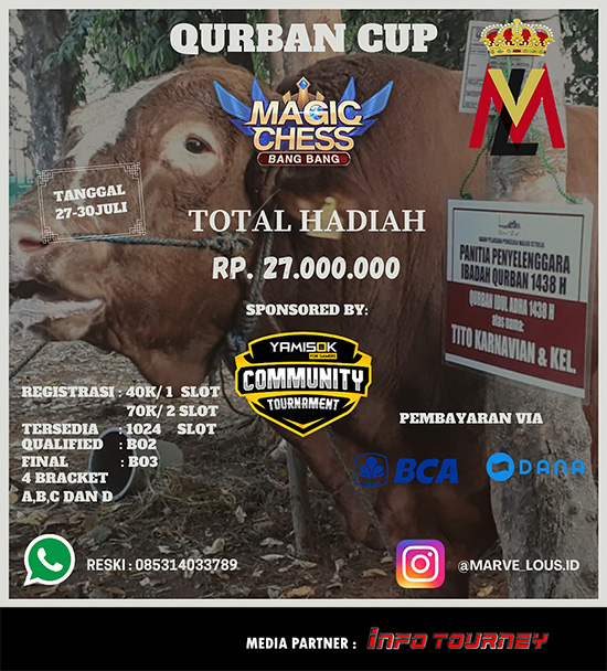 turnamen magic chess magicchess juli 2020 qurban cup poster