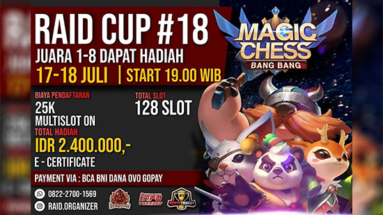 turnamen magic chess magicchess juli 2020 raid organizer season 18 logo