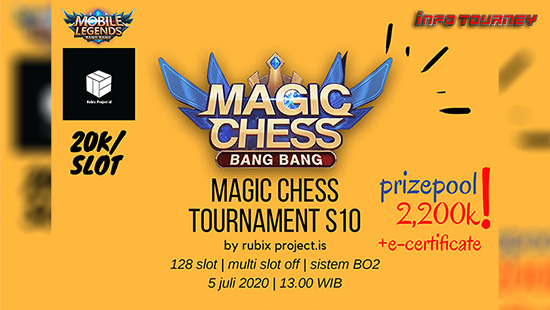 turnamen magic chess magicchess juli 2020 rubix season 10 logo