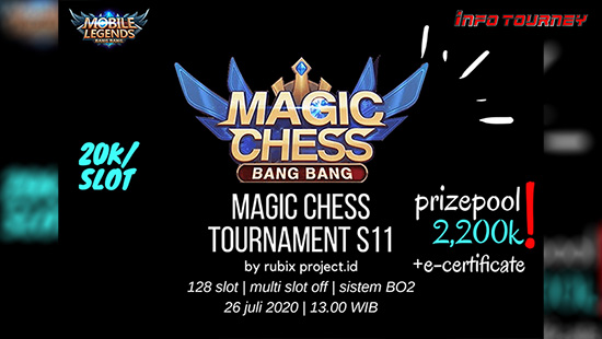 turnamen magic chess magicchess juli 2020 rubix season 11 logo