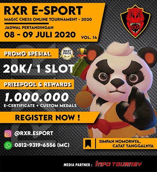 turnamen magic chess magicchess juli 2020 rxr season 14 poster