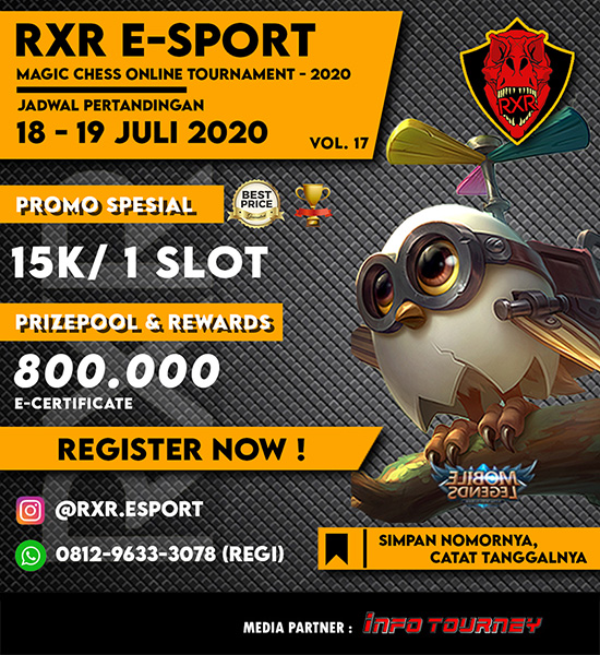 turnamen magic chess magicchess juli 2020 rxr season 17 poster