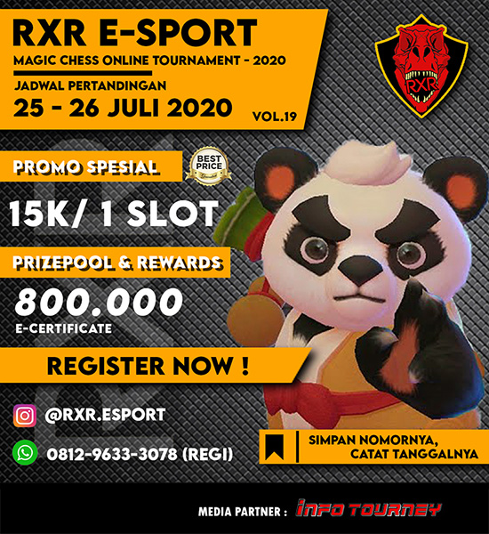 turnamen magic chess magicchess juli 2020 rxr season 19 poster