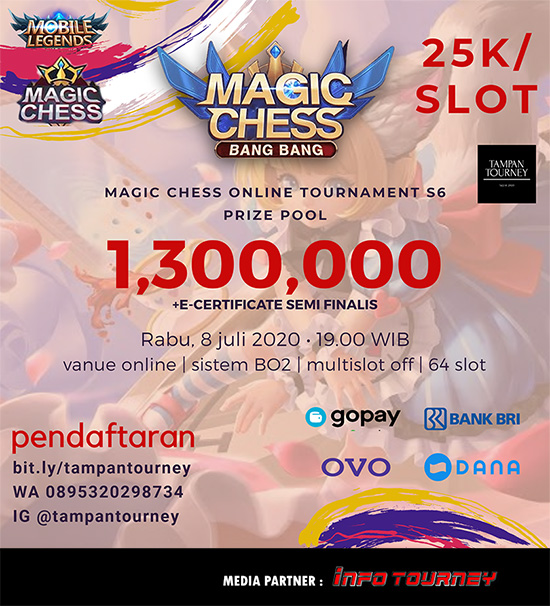 turnamen magic chess magicchess juli 2020 tampan season 6 poster
