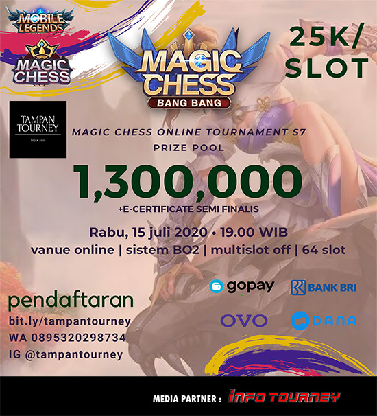 turnamen magic chess magicchess juli 2020 tampan season 7 poster