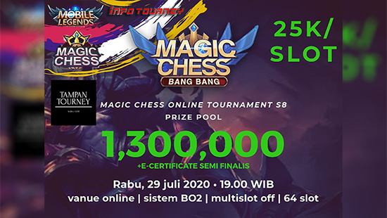 turnamen magic chess magicchess juli 2020 tampan season 8 logo