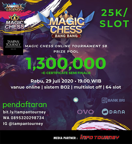 turnamen magic chess magicchess juli 2020 tampan season 8 poster