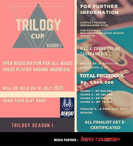 turnamen magic chess magicchess juli 2020 trilogy cup season 1 poster 1