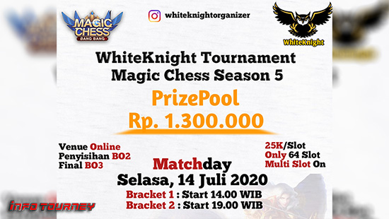 turnamen magic chess magicchess juli 2020 whiteknight season 5 logo