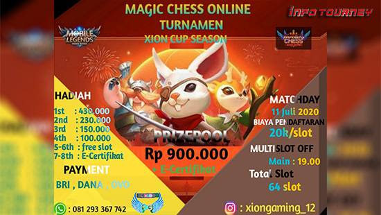 turnamen magic chess magicchess juli 2020 xion cup season 3 logo