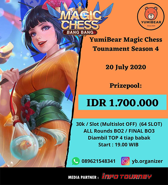 turnamen magic chess magicchess juli 2020 yb cup season 4 poster