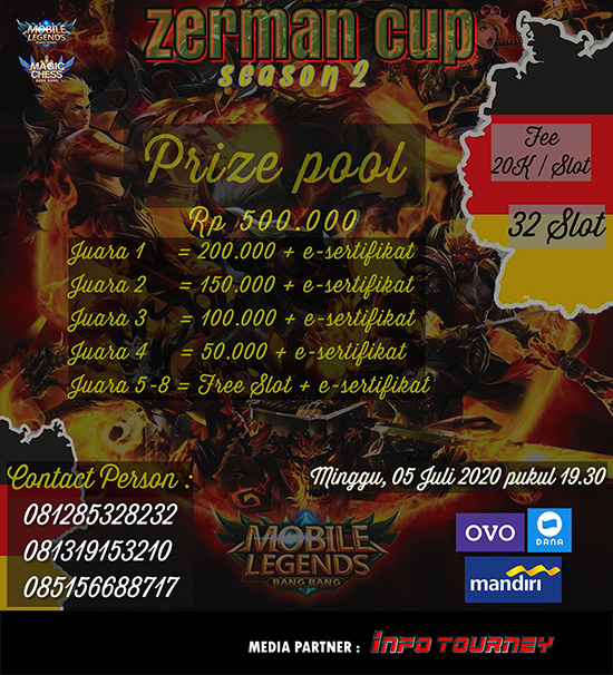 turnamen magic chess magicchess juli 2020 zerman cup season 2 poster