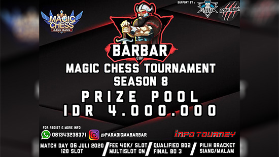 turnamen magic chess magicchess juli 2020 barbar cup season 8 logo