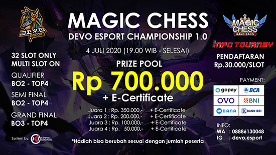 turnamen magic chess magicchess juli 2020 devo esport championship 1 logo