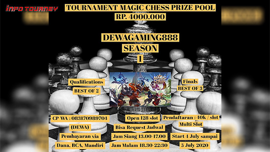 turnamen magic chess magicchess juli 2020 dewagaming 888 season 1 logo