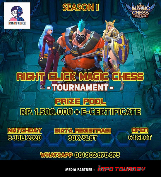 turnamen magic chess magicchess juli 2020 right click season 1 poster