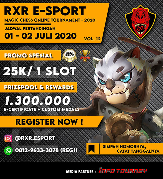 turnamen magic chess magicchess juli 2020 rxr season 12 poster