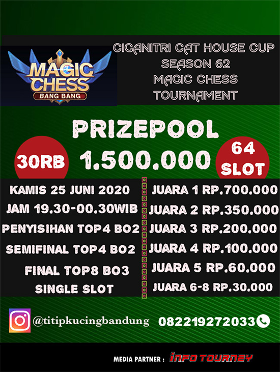turnamen magic chess magicchess juni 2020 cat house cup season 62 poster