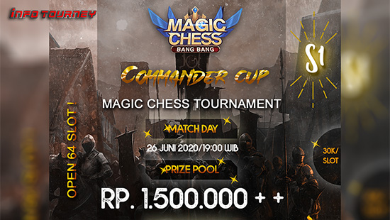 turnamen magic chess magicchess juni 2020 commander cup season 1 logo