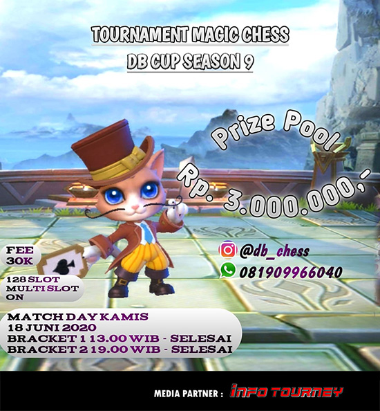 turnamen magic chess magicchess juni 2020 db cup season 9 poster