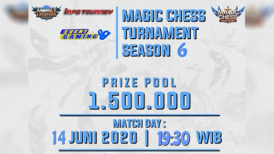 turnamen magic chess magicchess juni 2020 event gaming season 6 logo