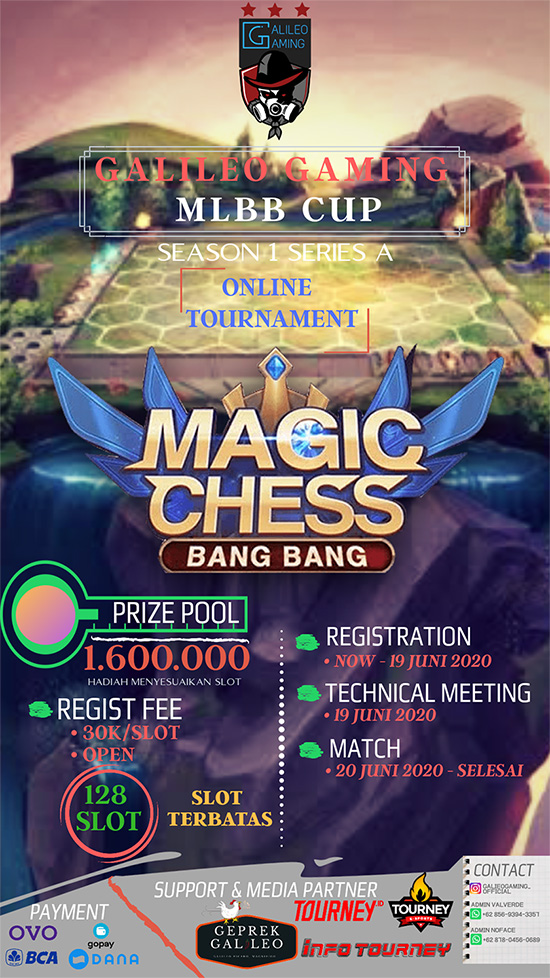 turnamen magic chess magicchess juni 2020 galileo gaming season 1 volume a poster