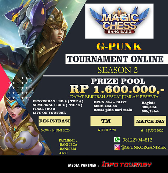 turnamen magic chess magicchess juni 2020 gpunk season 2 poster