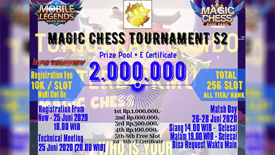turnamen magic chess magicchess juni 2020 kk gaming season 2 logo