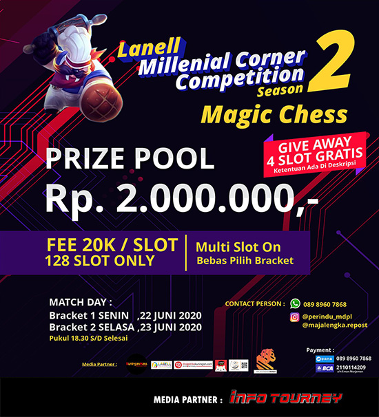 turnamen magic chess magicchess juni 2020 lanell millenial corner season 2 poster