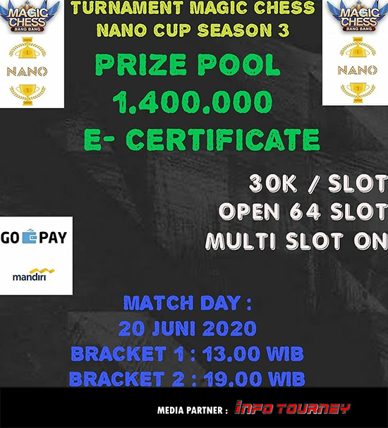 turnamen magic chess magicchess juni 2020 nano cup season 3 poster