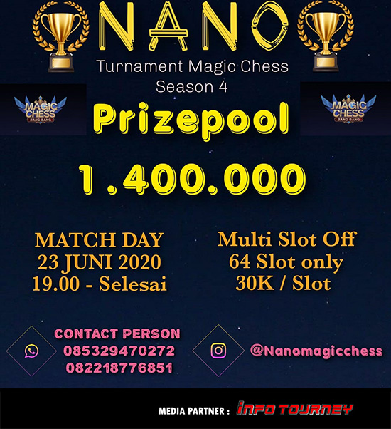 turnamen magic chess magicchess juni 2020 nano cup season 4 poster