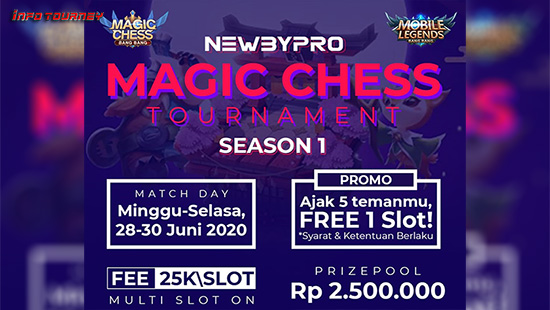 turnamen magic chess magicchess juni 2020 newby pro season 1 logo