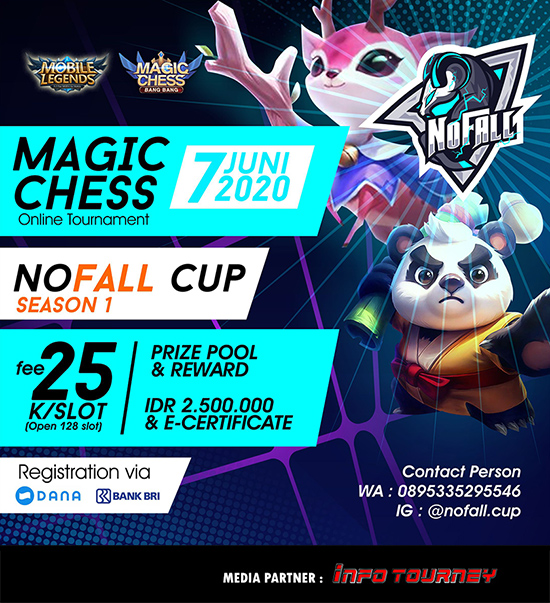 turnamen magic chess magicchess juni 2020 no fall cup season 1 poster
