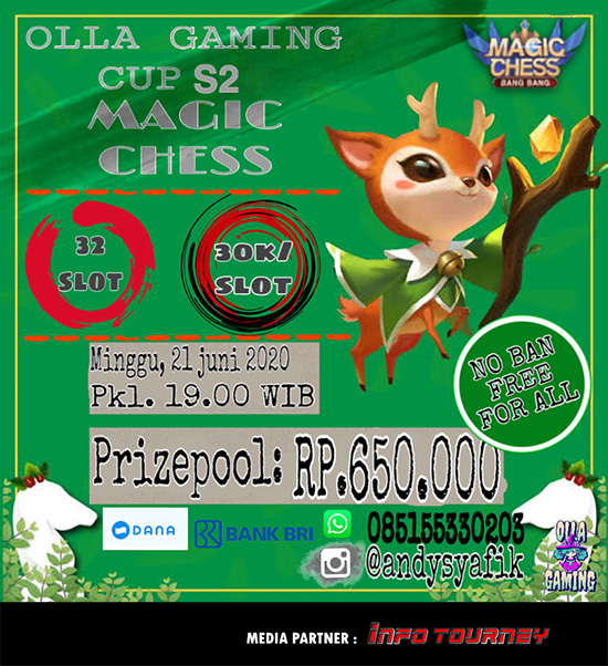 turnamen magic chess magicchess juni 2020 olla gaming season 2 poster