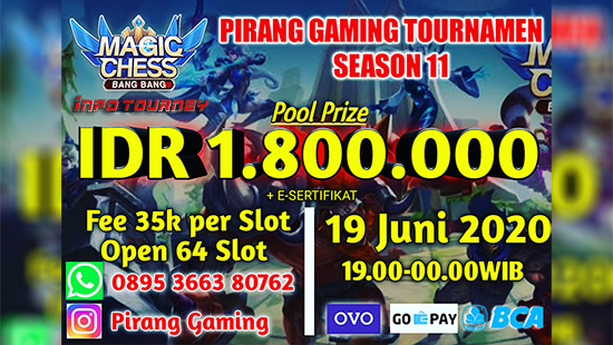 turnamen magic chess magicchess juni 2020 pirang gaming season 11 logo