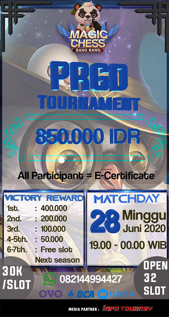 turnamen magic chess magicchess juni 2020 prgd weekly season 1 poster