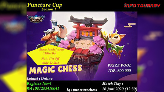 turnamen magic chess magicchess juni 2020 puncture cup season 1 logo