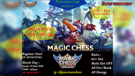 turnamen magic chess magicchess juni 2020 puncture cup season 2 logo