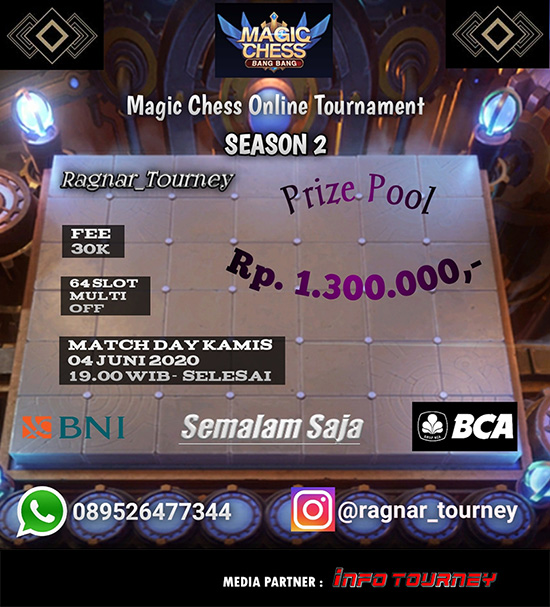 turnamen magic chess magicchess juni 2020 ragnar season 2 poster