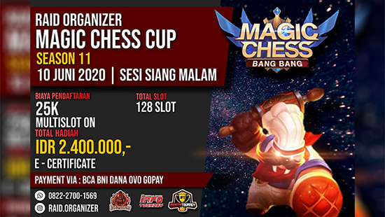 turnamen magic chess magicchess juni 2020 raid organizer season 11 logo