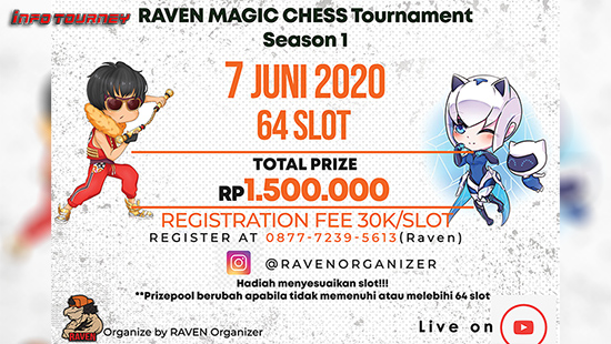 turnamen magic chess magicchess juni 2020 raven organizer season 1 logo