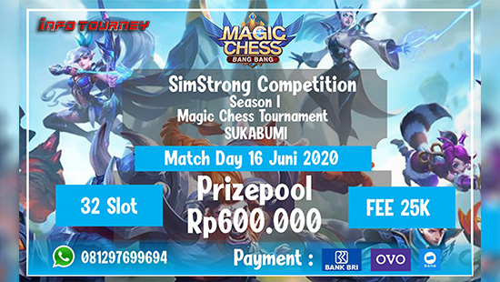 turnamen magic chess magicchess juni 2020 simstrong competition season 1 logo