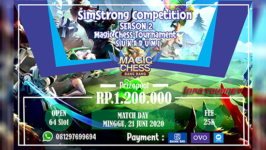turnamen magic chess magicchess juni 2020 simstrong competition season 2 logo