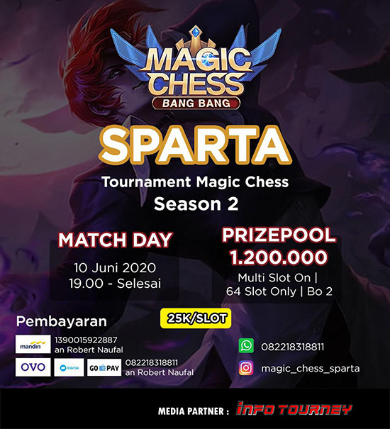 turnamen magic chess magicchess juni 2020 sparta cup season 2 poster