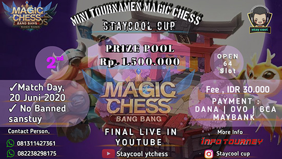 turnamen magic chess magicchess juni 2020 staycool cup season 2 logo