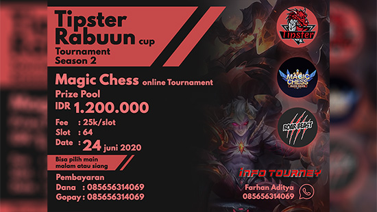 turnamen magic chess magicchess juni 2020 tipster rabuun cup season 2 logo