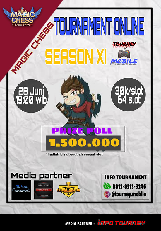 turnamen magic chess magicchess juni 2020 tourney mobile season 11 poster